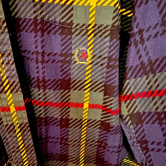 Rare Tommy Hilfiger Men's Multicolor Plaid Shirt Size XL - Picture 4 of 4